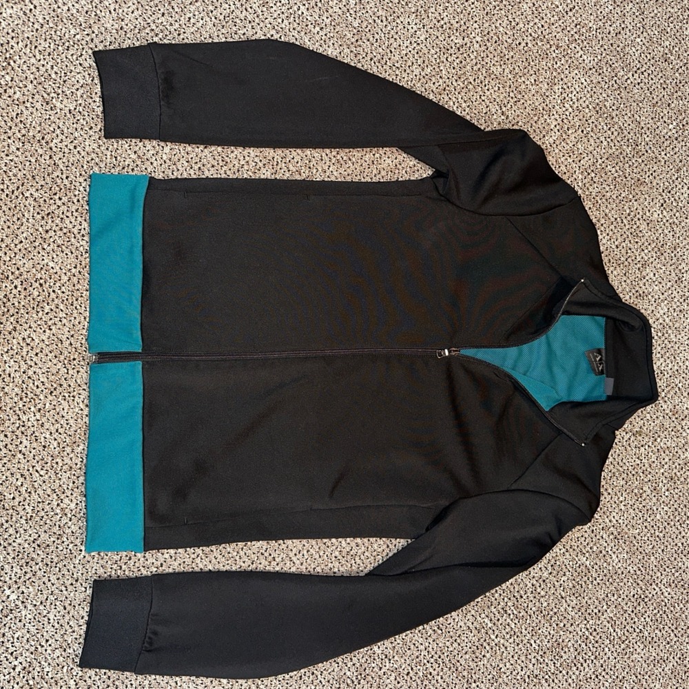Armani Exchange‎ Mens Full Zip Track Jacket Black Teal Medium 5731